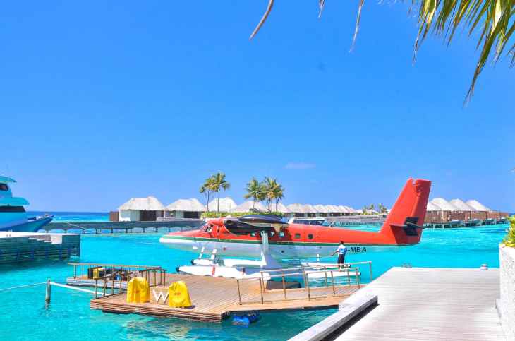 Seaplane in The Maldives